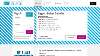 
                            1. The Children's Place My Place Rewards Credit Card - Comenity - Children's Place Payment Portal