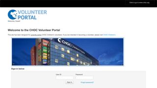 
                            1. the CHOC Volunteer Portal - CHOC Children's - Choc Volunteer Portal