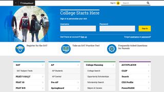 
                            6. The College Board - College Admissions - SAT - University ... - College Board Pr Portal