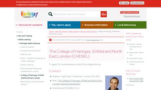 
                            7. The College of Haringey, Enfield and North East London ... - Conel Login
