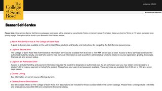 
                            3. The College of Saint Rose - St Rose Portal Email