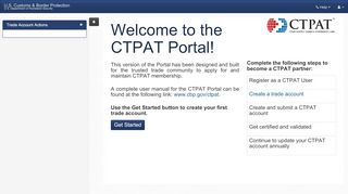 
                            2. the CTPAT Portal! - CTPAT web - Homeland Security - C Tpat Web Portal