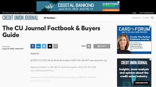 
                            7. The CU Journal Factbook & Buyers Guide - Credit Union ... - Uwbfcu Portal