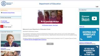 The Department of Education - Portal Home Page - One Portal Det