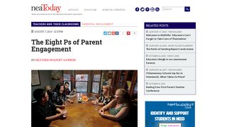 
                            7. The Eight Ps of Parent Engagement - NEA Today - Ps Engage School Login