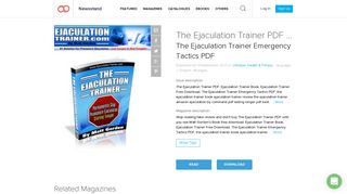 
                            9. The Ejaculation Trainer PDF Book Free Download by Matt ...