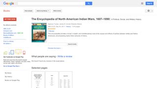 
                            8. The Encyclopedia of North American Indian Wars, 1607–1890: A ... - Manpower North America Home Portal