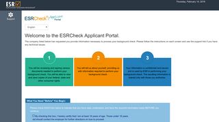 
                            1. the ESRCheck Applicant Portal. - Employment Screening Resources - Esr Applicant Portal