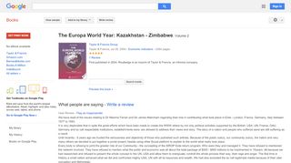 
                            8. The Europa World Year: Kazakhstan - Zimbabwe - Sonera Hosted Mail Portal