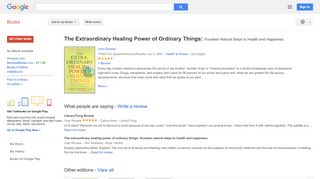 
                            7. The Extraordinary Healing Power of Ordinary Things: Fourteen ... - My Reca Education Portal