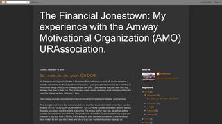 
                            5. The Financial Jonestown: My experience with the Amway ... - Urassociation Login
