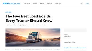 
                            6. The Five Best Load Boards Every Trucker Should Know | RTS ... - Truckersedge Login