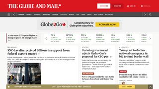 
                            10. The Globe and Mail: Canadian, World, Politics and Business ...