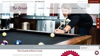 
                            2. The Grand at Rum Creek: Student Apartments for Rent in Alabama - The Grand At Rum Creek Resident Portal