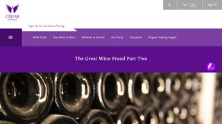 The Great Wine Fraud Part Two - Cellar Angels - Wtso Portal