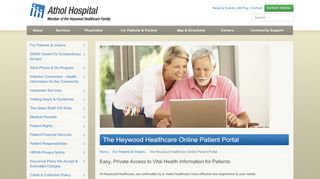 
                            4. The Heywood Healthcare Online Patient Portal - Athol Hospital - Heywood Patient Portal