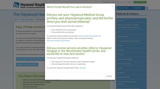 
                            1. The Heywood Healthcare Online Patient Portal - Heywood Hospital - Heywood Patient Portal