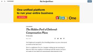 
                            9. The Hidden Peril of Deferred-Compensation Plans - The New ... - Chicago Deferred Comp Portal