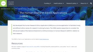 
                            7. The Human Research Ethics Applications (HREA) | NHMRC - Hrea Portal