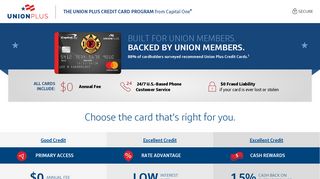 
The I.A.F.F. Credit Card from Capital One®  
