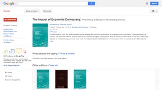 
The Impact of Economic Democracy: Profit-sharing and ...  
