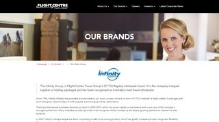 
                            7. The Infinity Group - Flight Centre Travel Group - Infinity Holidays Agent Portal