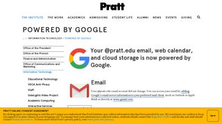 
                            5. The Institute | Administration and Resources ... - Pratt Institute - Pratt Email Portal