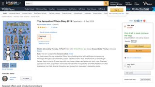 
                            7. The Jacqueline Wilson Diary 2019: Amazon.co.uk: Jacqueline ... - Jacquelinewilson Co Uk Portal