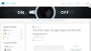 
The Killer App: Google Apps and Moodle Integration ...
