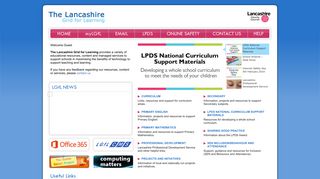 The Lancashire Grid for Learning Website - Lancsngfl Email Portal