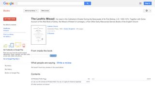 
                            6. The Leofric Missal: As Used in the Cathedral of Exeter ... - Tui Ess Login