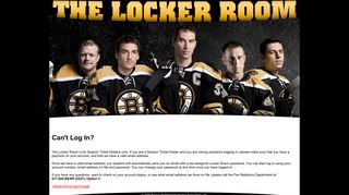 
                            6. The Locker Room :: Boston Bruins Season Ticket Holders - Bruins Season Ticket Holder Portal