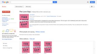
The Love Gap: A Radical Plan to Win in Life and Love
