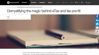 
                            8. The magic of eTax and tax pre-fill - Macquarie Group - Ato Etax Portal
