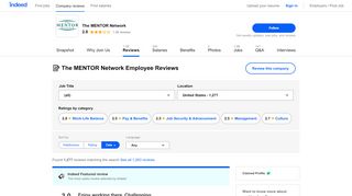 
                            5. The MENTOR Network Employee Reviews - Indeed - Rem Wisconsin Employee Portal