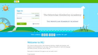 
The Montclair Kimberley Academy - IXL
