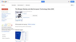 
                            8. The Morgan Stanley and d&a European Technology Atlas 2005 - Ecdl Enlight Uk Login