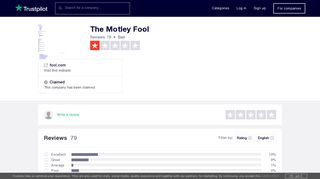 
The Motley Fool Reviews | Read Customer Service Reviews ...  
