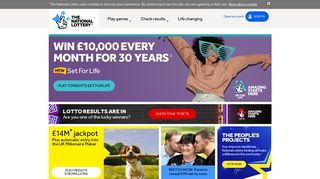 
                            2. The National Lottery: Home - National Lottery Portal Problems