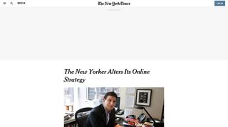 
                            7. The New Yorker Alters Its Online Strategy - The New York Times - The New Yorker Subscription Portal
