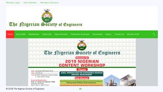 
                            2. The Nigerian Society of Engineers: Home - Nse Org Ng Portal