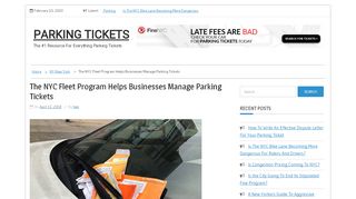 
                            5. The NYC Fleet Program Helps Businesses Manage Parking Tickets ... - Fleet Program Online Portal