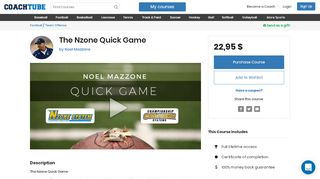 
                            6. The Nzone Quick Game by Noel Mazzone | CoachTube - Nzone System Portal