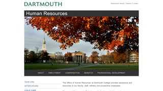
                            5. The Office of Human Resources at Dartmouth College - Dartmouth Employee Self Service Portal