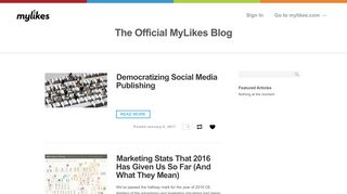 
                            2. The Official MyLikes Blog - Mylikes Login