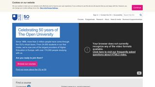 
                            8. The Open University: Distance Learning Courses and Adult ... - Open University Tutor Home Portal
