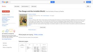 
                            8. The Osage and the Invisible World: From the Works of Francis ... - Saucy Contacts Login