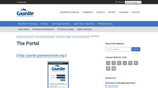 
                            1. The Portal - Granite School District - Log In To Granite Portal