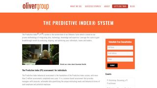 
                            5. The Predictive Index® System | Oliver Group - Predictive Index Sign In