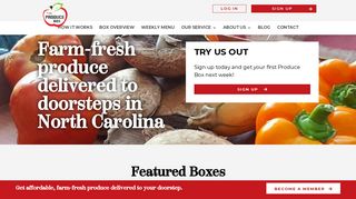The Produce Box  Fresh Food Delivery Services North Carolina